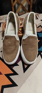 Keds Shoes Womens Foam Lined Slip On Loafers Brown Suede Comfort Size 7.5 - Picture 1 of 7