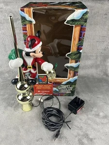 Topper albero di natale animato illuminato Mr. Christmas Topolino 1994 in scatola, funziona - Foto 1 di 13