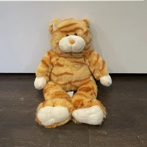 Build A Bear 1997 gato atigrado a rayas naranja 16" peluche retirado BAB vintage - Imagen 1 de 7