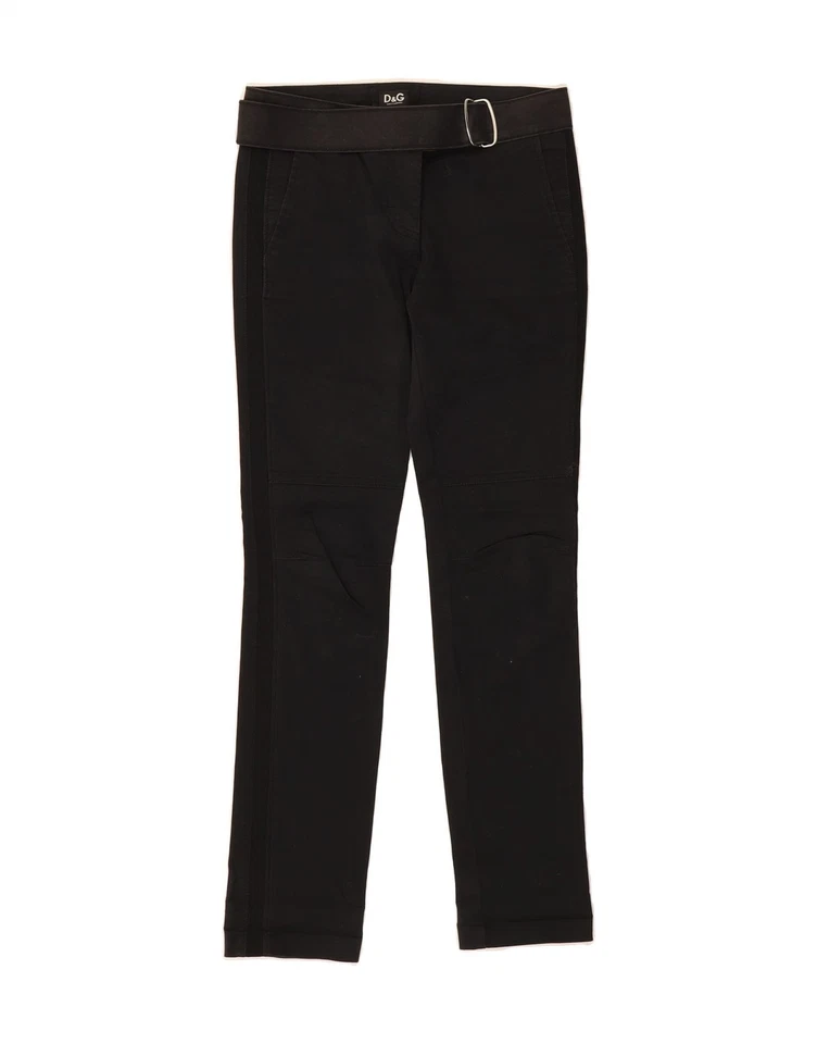 Pantalones chinos ajustados para mujer Dolce & Gabbana EU 38 medianos W28 L30 negros BL09 Foto 1 de 4