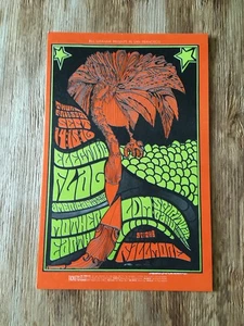 BANDERA ELÉCTRICA Madre Tierra Septiembre 1968 Fillmore San Francisco Postal BGP Orig - Imagen 1 de 2