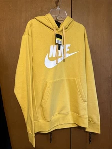 Nike Herren kleiner Hoodie gelb Standard Fit neu mit Etikett! - Bild 1 von 5