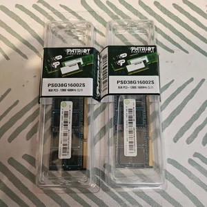 8GB DDR3L 1600MHz SO-DIMM Low Voltage Laptop RAM Patriot PC3-12800  2x 4GB - Picture 1 of 4