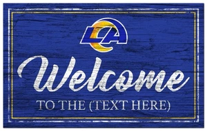 Letrero personalizado de los Rams de Los Ángeles color letrero de bienvenida 19x11 - Imagen 1 de 1