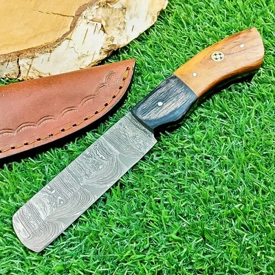 Cuchillo de caza de acero Damasco hecho a mano premium - Cuchillo desollador para exteriores Z-5569 Foto 1 de 4