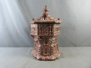 Tobacco Jar in Beauvais Stoneware in the Shape of a Medieval Tower circa 1880 - Picture 1 of 12