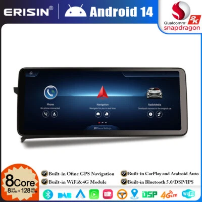 12.3" 8-Cœurs 128GO Android 14 CarPlay GPS Autoradio Mercedes Classe C W204 S204 - Photo 1/4