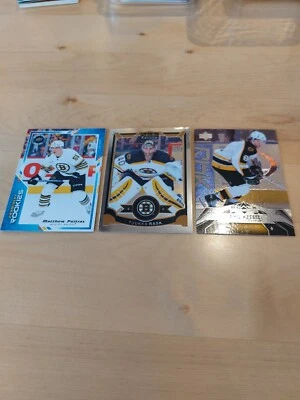 Matthew Poitras Rookie + Tuuka Rask + Phil Kessel Boston Bruins Cards Lot - Image 1 of 2