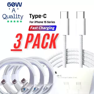60W USB-C Type C Fast Charging Cable For Apple iphone 15/16/Plus,Pro,Max Wall 1M - Picture 1 of 14