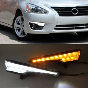 LED Daytime Running Light DRLs Turn Indicator Fog Lamp Bumper For Nissan Altima - Picture 1 of 13