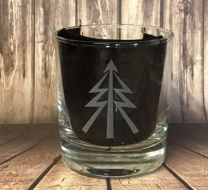 Recce Reconnaissance Whiskybecher Glas mit Baumgravur 330 ml - Bild 1 von 1