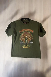Harley Davidson Youth T Shirt Green Graphic Tee Size Medium Rochelle Park NJ - Picture 1 of 15