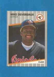 Mike Devereaux 1989 Fleer Update MLB Baseball #U-2 (NM+) Baltimore Orioles