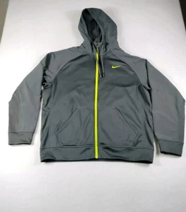 Nike Hoodie Mens XL Gray Therma Fit Athletic Athleisure Activewear Swoosh - Picture 1 of 12