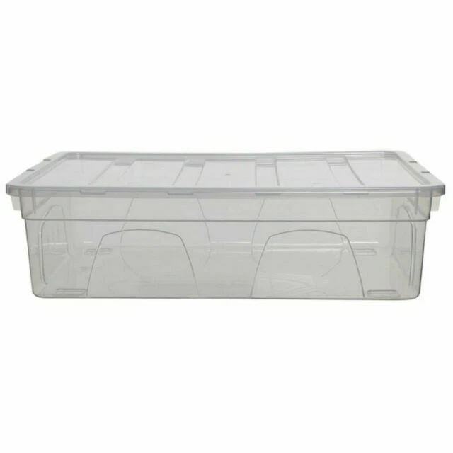 Whitefurze Spacemaster Plastic Storage Box & Lid - 11L