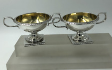 Superb Pair Silver Salts or Condiment Bowls ed Barnard & Sons London 1859