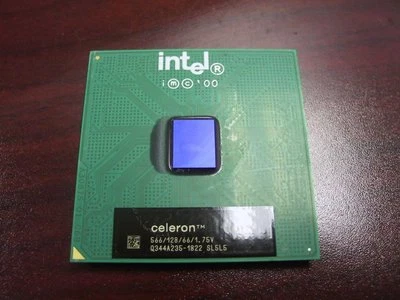 Vintage Intel CELERON 566MHz 66MHz 128K  1.75V CPU RB80526RX566128 SL5L5 - Image 1 of 2