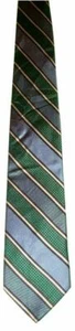 Hermosa corbata Cape Cod para hombre 100 % cuello de seda púrpura verde rojo rayas 59,5" nueva sin etiquetas - Imagen 1 de 6