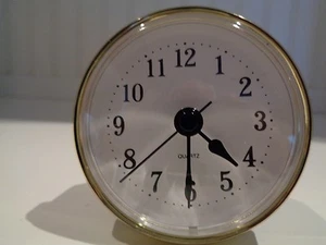 Premium 2-1/2"(65mm)Youngtown Quartz Clock Insert, Arabic, Gold, Free Battery - Picture 1 of 7