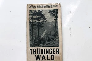 20358 Phoenix Pays Et , Carte Géographique de Thuringe Forêt 1950 M.Ortsverzei - Bild 1 von 2
