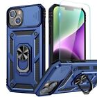 iPhone Plus 15 Case Ring Stand Heavy Duty Shockproof Rugged Durable Armor Cover