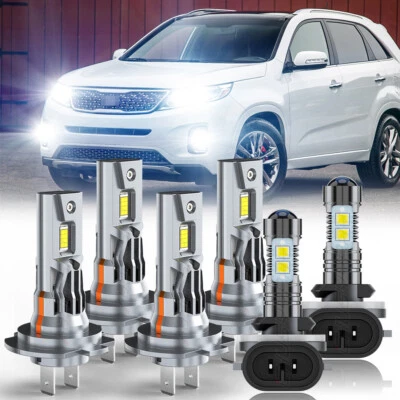 Para Kia Sorento 2014-2018 6x Combo H7+H7+881 LED Faros Bombillas Kit Faros Antiniebla Foto 1 de 4