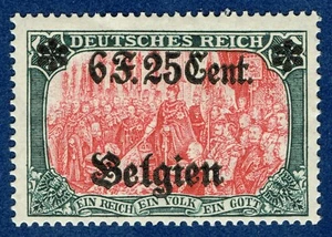 [sto821] BELGIUM 1916 German occupation Scott#N25 mnh cv:$540 - Picture 1 of 2