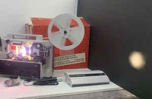 Eumig Mark S 802 Super Single Movie Projector Super 8 Original Box AS IS - Picture 1 of 11