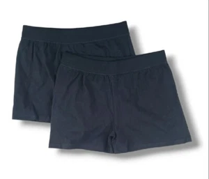 Hanes Girls Jersey Short Soft Cotton Jersey Ribbed Waistband 2 Pack XL 14-16 - Picture 1 of 11