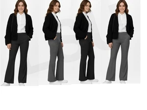 Mädchen Bootleg Schulhose verstellbarer Bund Schlaghose bequeme Uniform - Bild 1 von 11