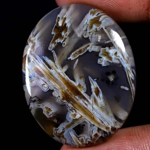 59.85 Cts 100% Natural Turkish Stick Agate Tubular Agate Cabochon Gemstone FA51 - Picture 1 of 2