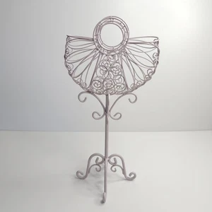 Wire Sculpture Purse Shape Jewelry Holder Metal Stand Handbag Hanger Decor - Picture 1 of 7