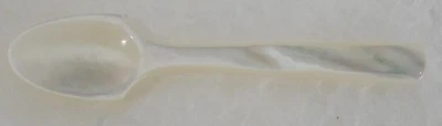 Kleiner Miniatur Löffel Salzlöffel Perlmutt 6cm - Bild 1 von 3