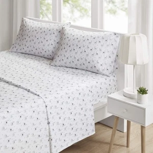 Microfiber Cozy Bed Sheet Set, Modern All Season Bedding & Pillowcases, Premi... - Picture 1 of 8