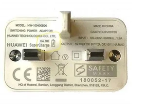 Genuine Huawei 40w Supercharge Charger Mains Adapter Charger HW-100400B00 - Picture 1 of 4