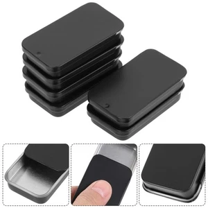 12Pcs Sliding Cover Iron Boxes Balm Storage Boxes Practical Iron - Picture 1 of 12