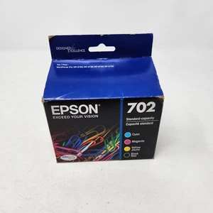 EPSON 702 Genuine Ink Combo Pack Black/Cyan/Magenta/Yellow Brand New 09 / 2024 - Bild 1 von 3