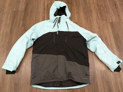 686 Infidry 滑雪板滑雪夹克 10k 10k 男式尺寸 2XL 浅蓝色/黑色  — 第 1/4 张图片