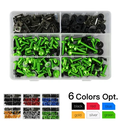 CNC Complete Fairing Bolts Kit Screws for Kawasaki Ninja ZX10R Versys 650 Z1000 - Image 1 of 4