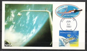 United States 1982 Jun 29 space Maxi Card Shuttle Columbia STS-4 spacewalking - Picture 1 of 1