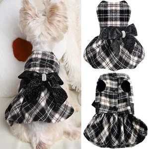 Christmas Dog Sweater Dress, Winter Puppy Clothes for Small Dogs - Picture 1 of 5