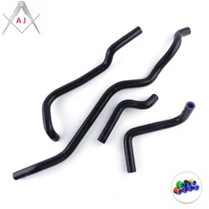 Black For 2003 Kawasaki Prairie 650 KVF650 ATV Silicone Radiator Coolant Hose - Bild 1 von 7