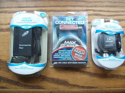 LOTE DE 3 ACCESORIOS SONY PSP&PS2 CARGADOR INTEC 4 EN 1, ALIMENTACIÓN DOMÉSTICA,CONÉCTATE Foto 1 de 4