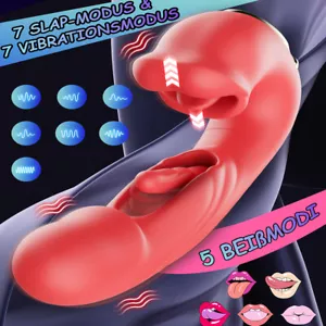Zunge Lecken Vibrator G-punkt Klitoris Nippel Stimulator Sexspielzeug Für Frauen - Bild 1 von 12