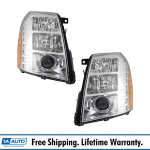 Headlight Assembly Set Fits 07-14 Escalade Escalade ESV 09-13 Escalade EXT - Picture 1 of 7