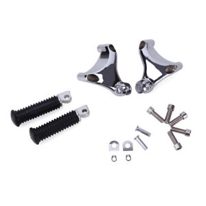 For Harley Sportster XL 883 1200 2004-2013 Rear Passenger Foot Pegs Pedal Mount