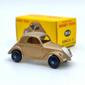 DeAgostini 1:43 Dinky Toys 35A Simca 5 Brown Diecast Models Limited Edition - Picture 1 of 7