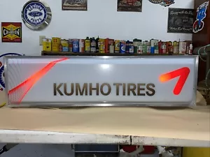 Insegna Luminosa Rivenditore Pneumatici Kumho 1 Lato Bella Guarda Le Foto - Foto 1 di 19