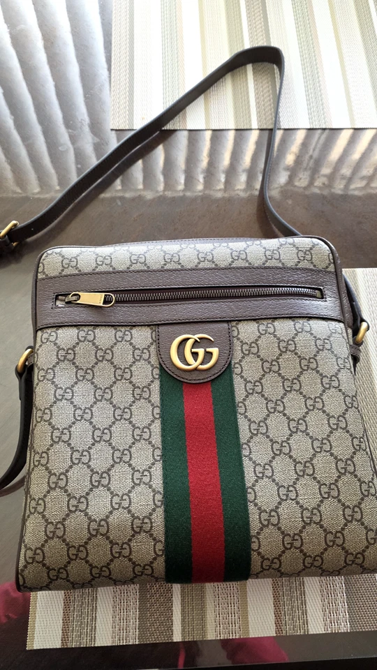NEW GUCCI GG Supreme Monogram Web Ophidia Shoulder Messenger Bag 779889 - Image 1 of 1