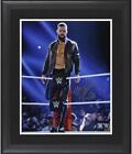Finn Balor Wwe Frmd Signed 16X20 Sitting On Top Turnbuckle With Jacket On Photo